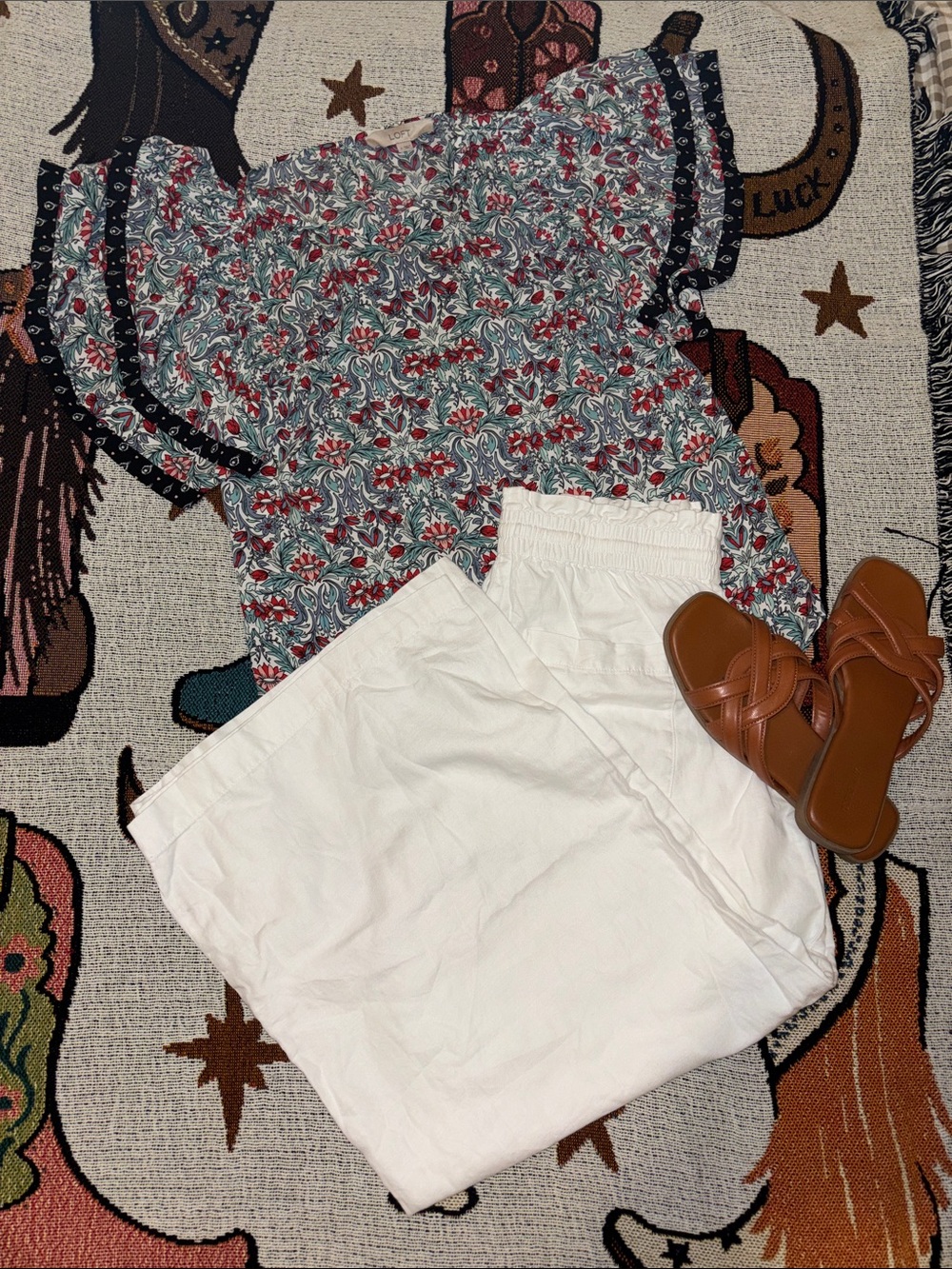 LOFT Paisley Print Blouse